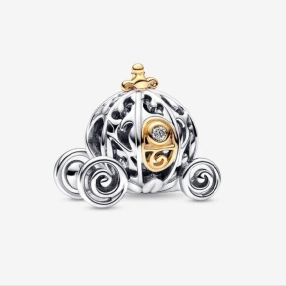 Pandora Disney 100th Anniversary Cinderella's Enchanted Carriage Charm - Picture 1 of 5